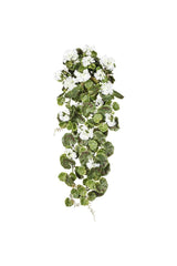 Artificial Flower Hanging Geranium 80cm 1st Quality White - Swordslife