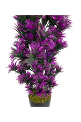 Artificial Flower Black Potted Fuchsia Sycas Tree 55cm - Swordslife