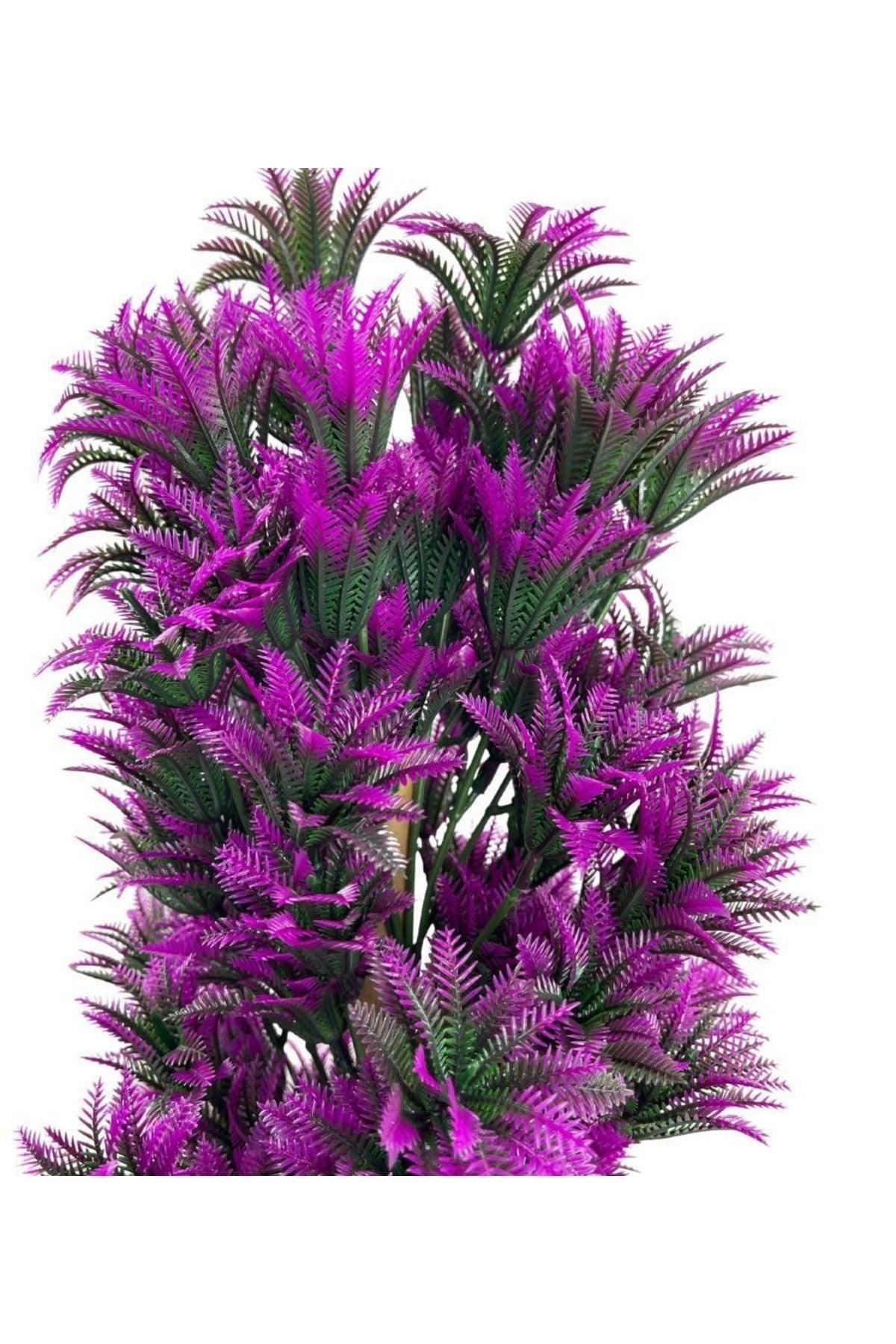 Artificial Flower Black Potted Fuchsia Sycas Tree 55cm - Swordslife