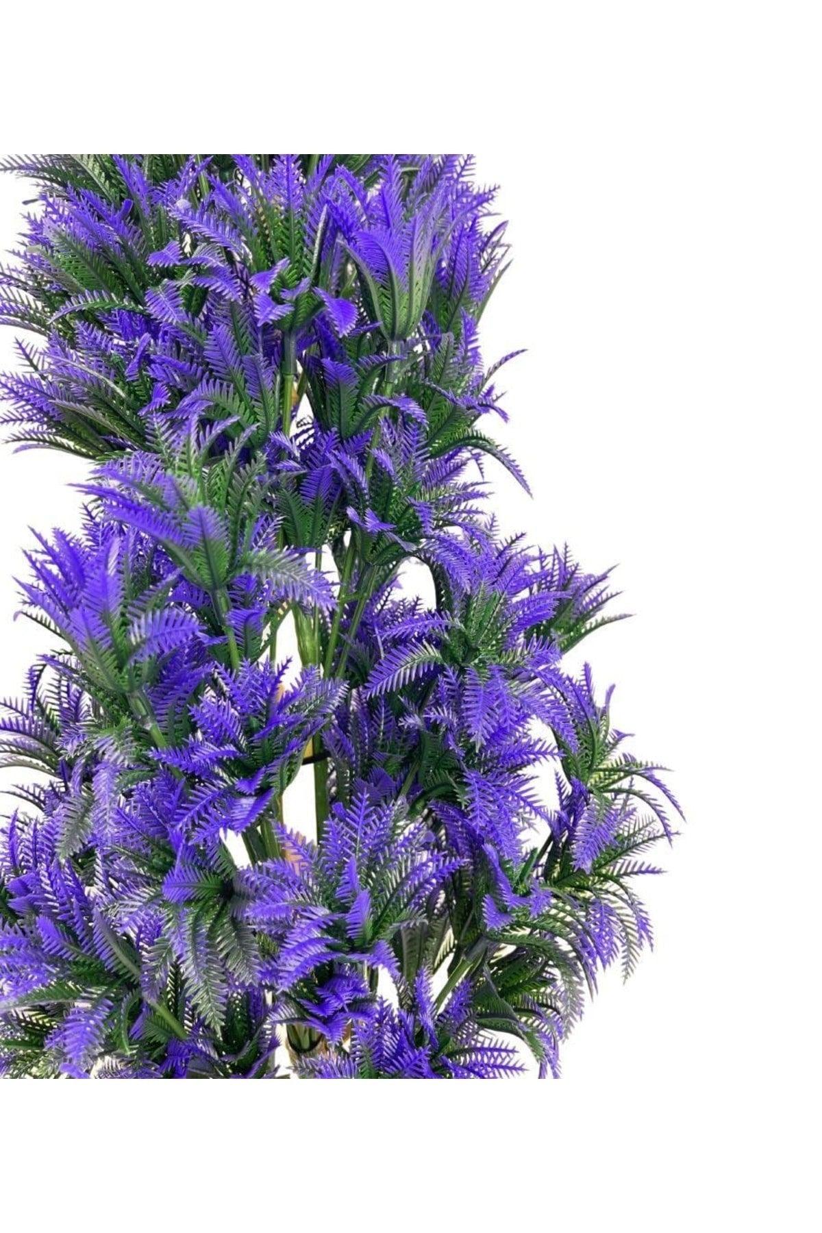 Artificial Flower Black Potted Violet Tree 55cm - Swordslife