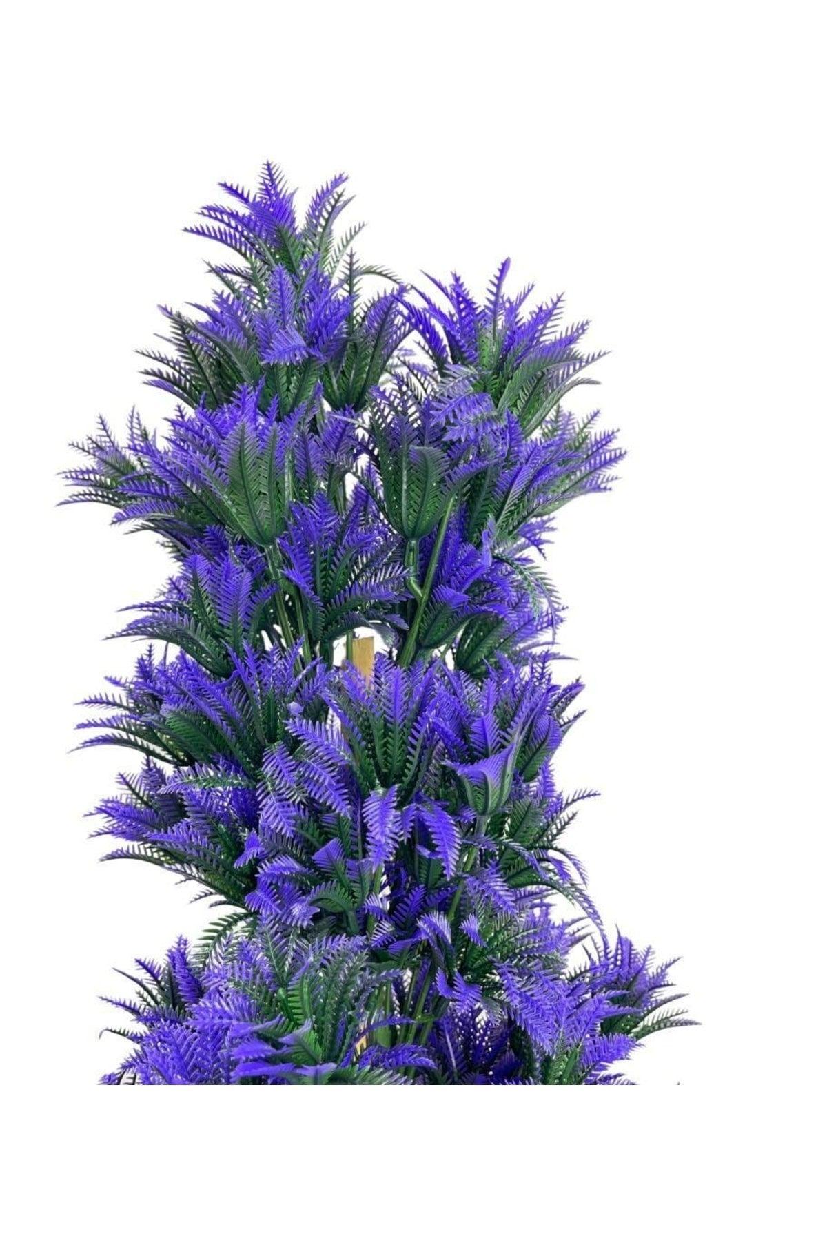 Artificial Flower Black Potted Violet Tree 55cm - Swordslife