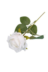 Artificial Velvet 10 Rose Branch 50 Cm White - Swordslife