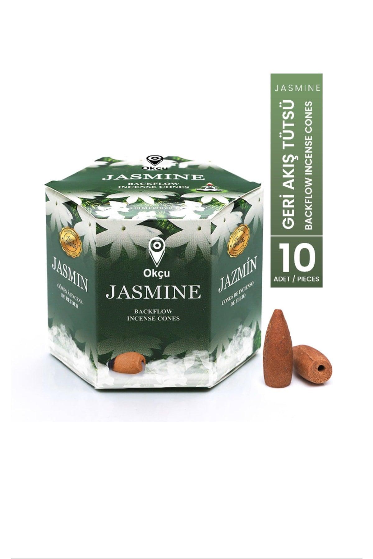 Jasmine Jasmine Backflow Incense Waterfall Conical Backflow Incense Cones 10 Pieces Pieces - Swordslife