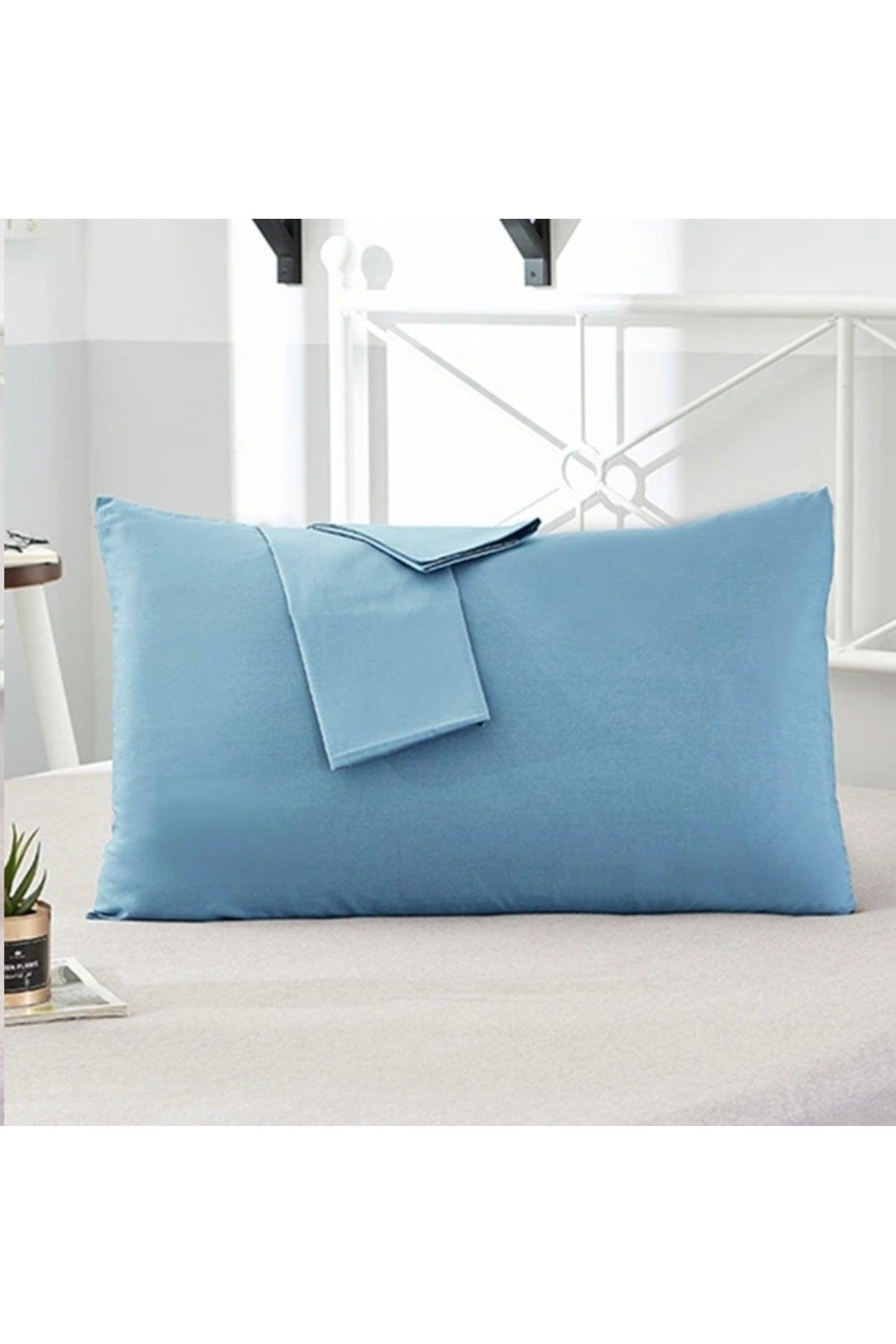 Pillow Cover,blue Plain Pillow Cover(2'PCS)50/70 - Swordslife