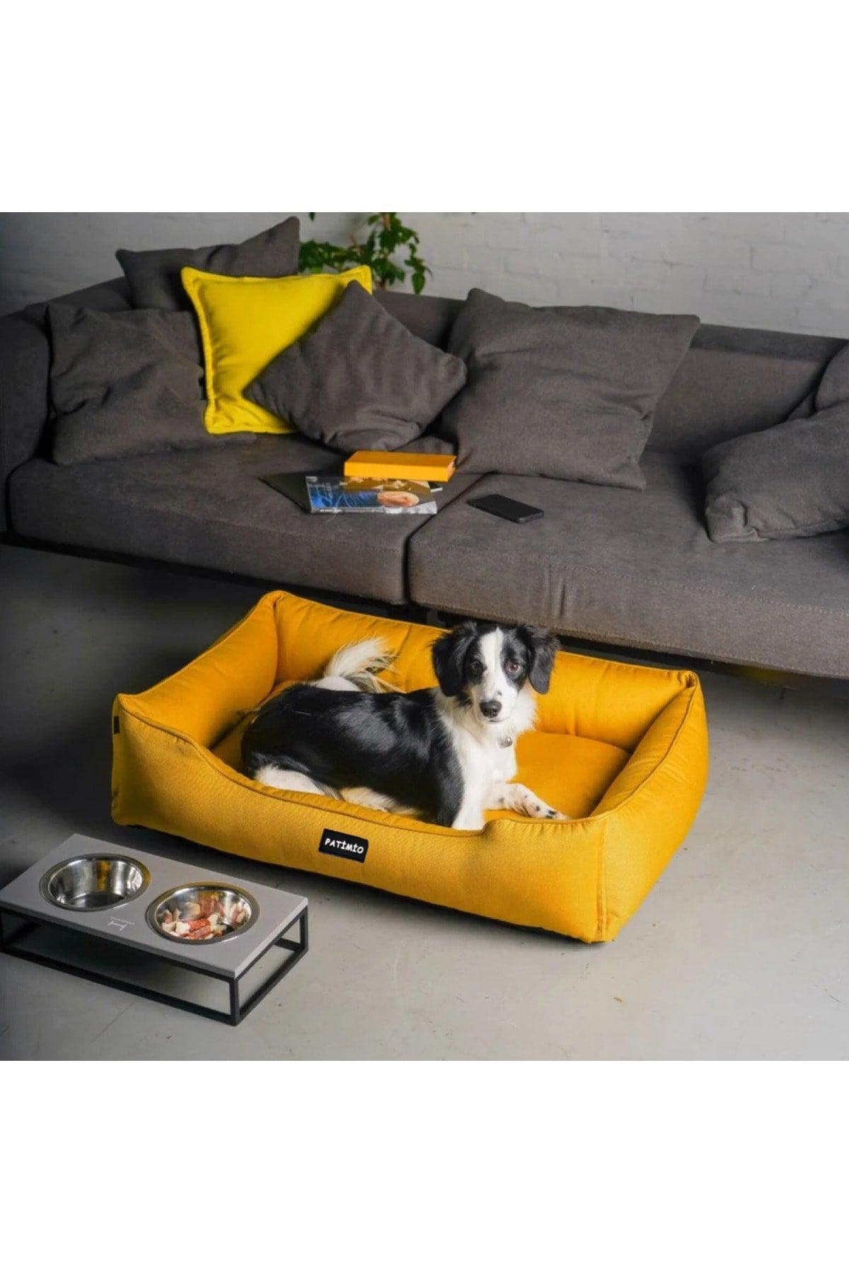 Yellow Design Cat And Dog Bed