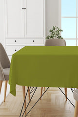 Green Plain Table Cloth Thai Feather Velvet Stain Resistant Washable Woven Fabric Plain Solid Color Mso017 - Swordslife