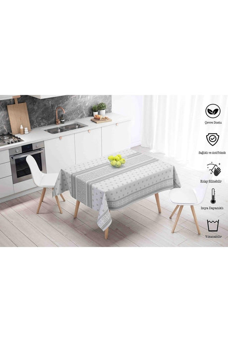 Washable Wipeable Stain Resistant Hygienic Linoleum Table Cloth - Swordslife