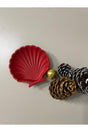 Christmas Decorative Concrete Oyster Jewelry Plate Red - Swordslife