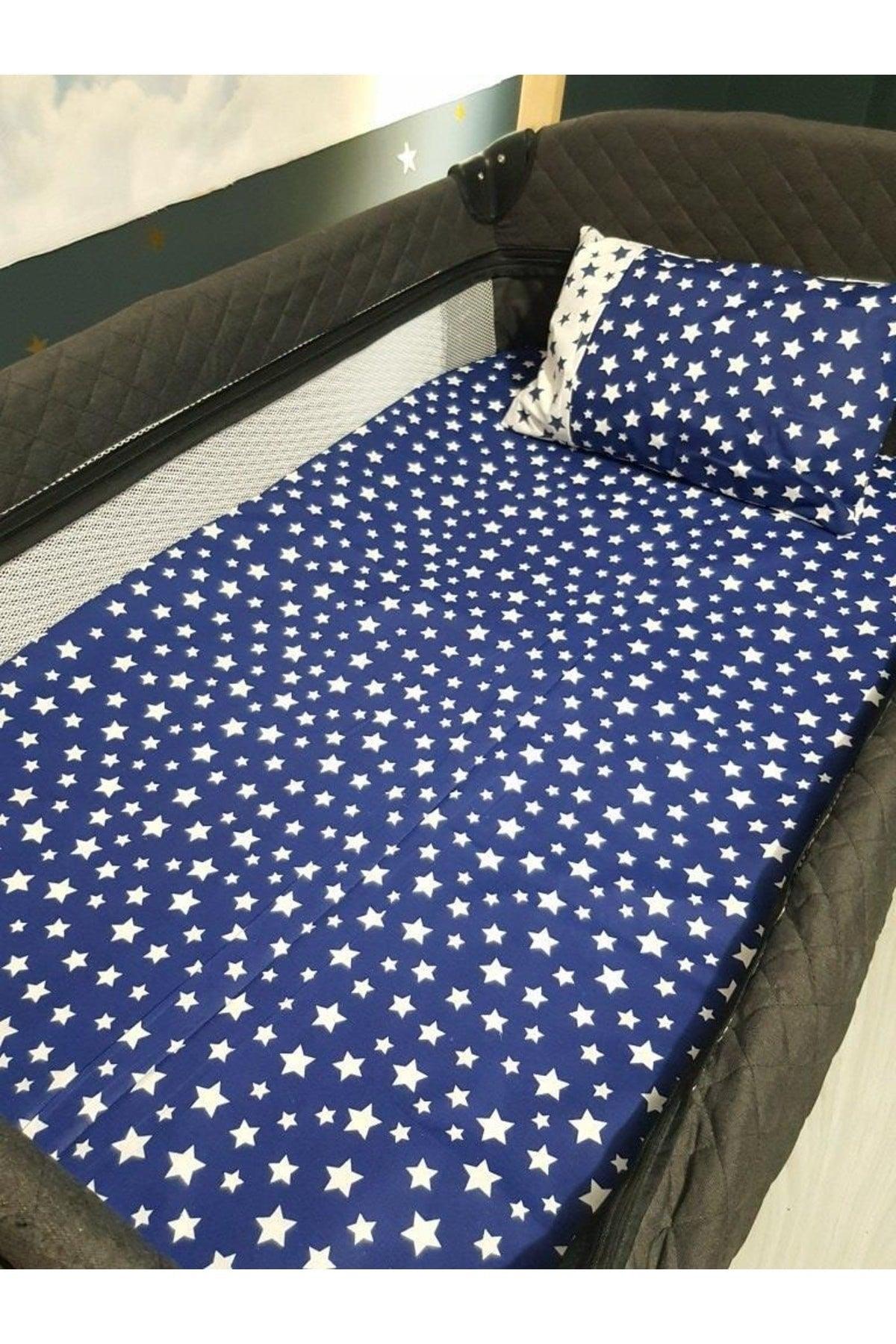 Star Pattern Elastic Bed Sheet ** Pillow and Pillow Case Gift** (Suitable for All Sizes in the Description) - Swordslife