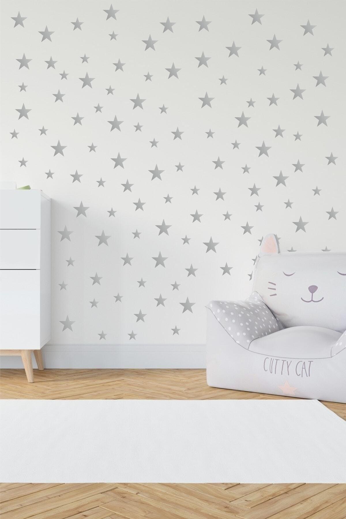 Star Sticker, Star Wall Sticker, Star Sticker Silver Star - Swordslife