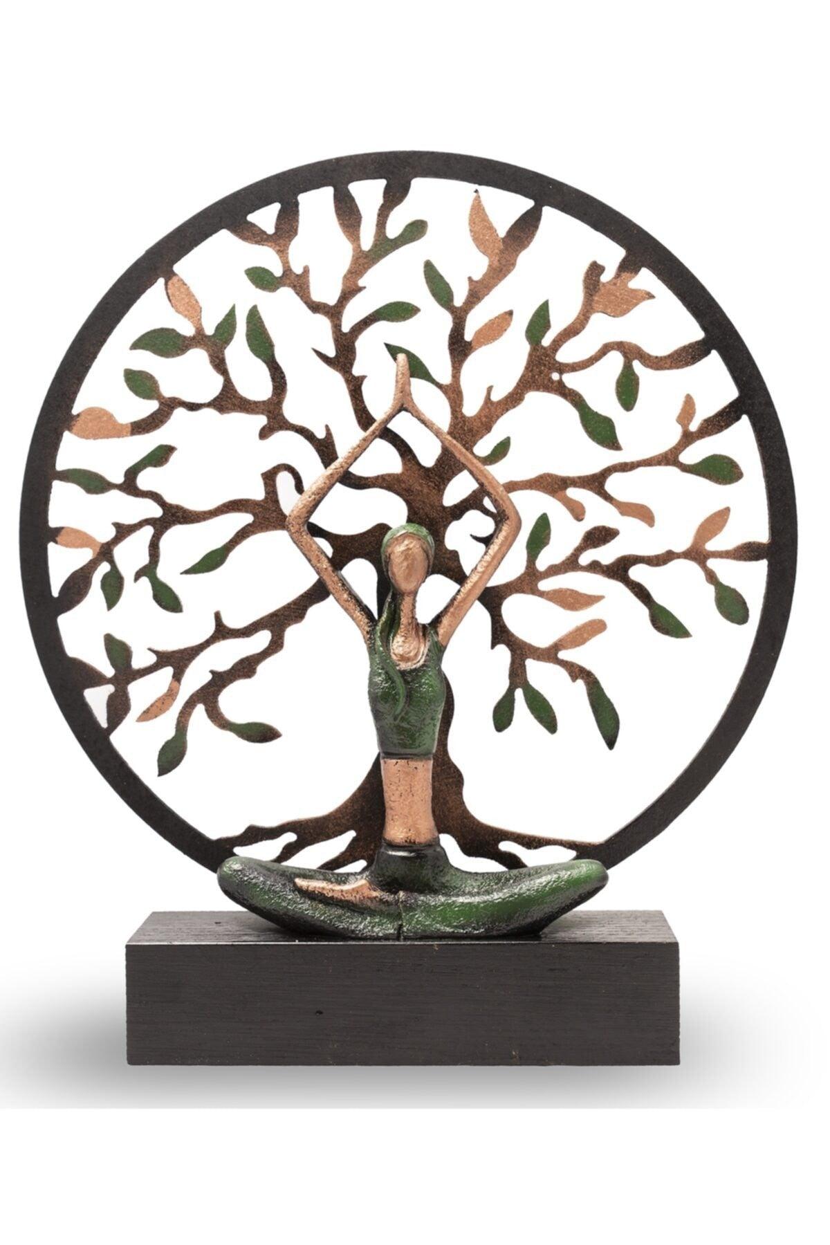 Yoga Frau Big Green Life Tree - Swordslife