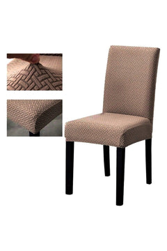 Brown Lycra Elastic Washable Chair Cover for Standard Chairs