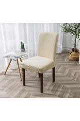 High Quality Chair Cover Set Chair Cover . (6PCS) Cream - Swordslife