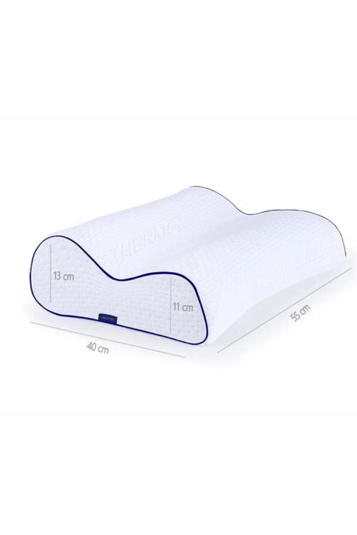 High Orthopedic Neck Support Pillow High Orthopedic Pillow 55x40x13/11 cm White - Swordslife
