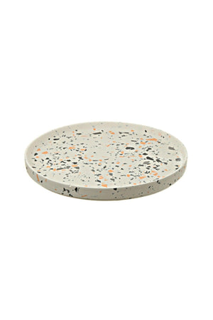 Round Terrazo Plate 27 Cm (1501) - Swordslife