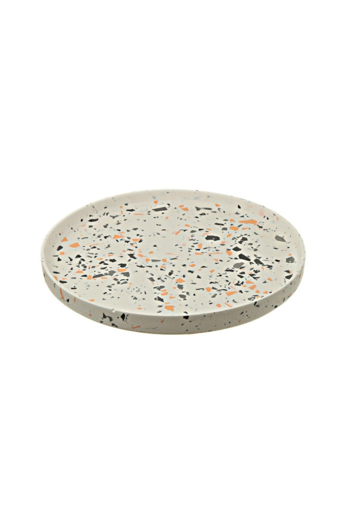 Round Terrazo Plate 27 Cm (1501) - Swordslife