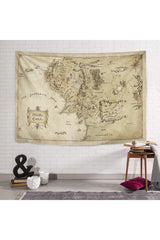 Lord of the Rings Map Wallcovering Tapestry Tapestry - Swordslife