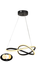 Zagreb 3 Color Led Chandelier Black - Swordslife