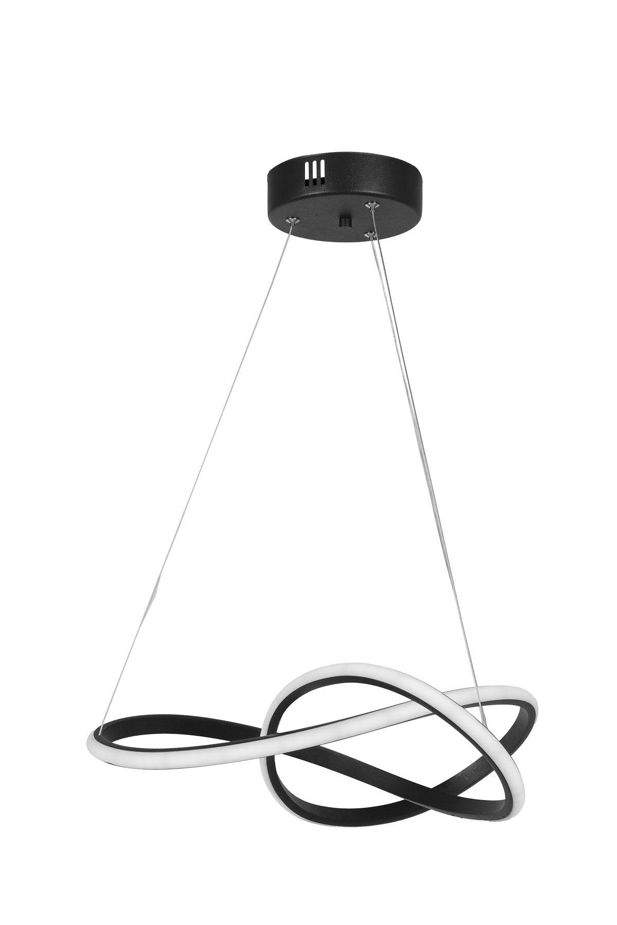 Zagreb 3 Color Led Chandelier Black - Swordslife