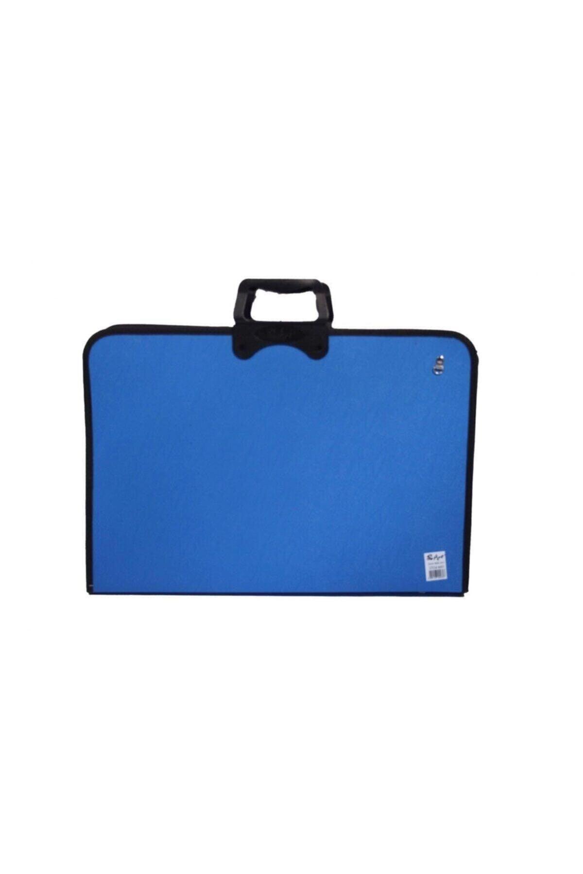 Zippered Picture-project Bag 37x54 Cm Blue