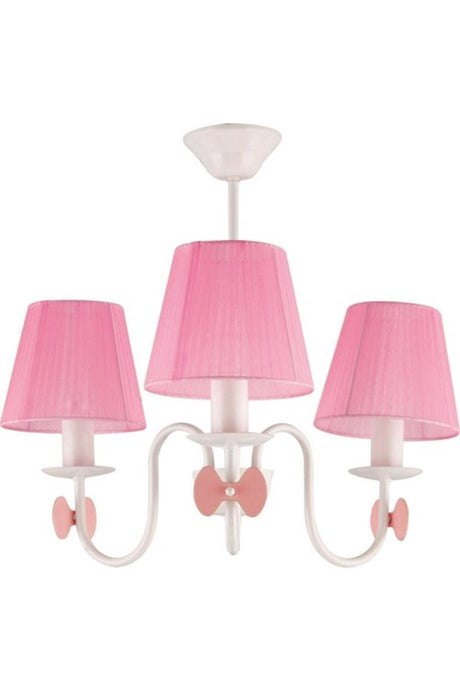 Zümra 3 Piece Pink Hat Children's Room Chandelier - Swordslife